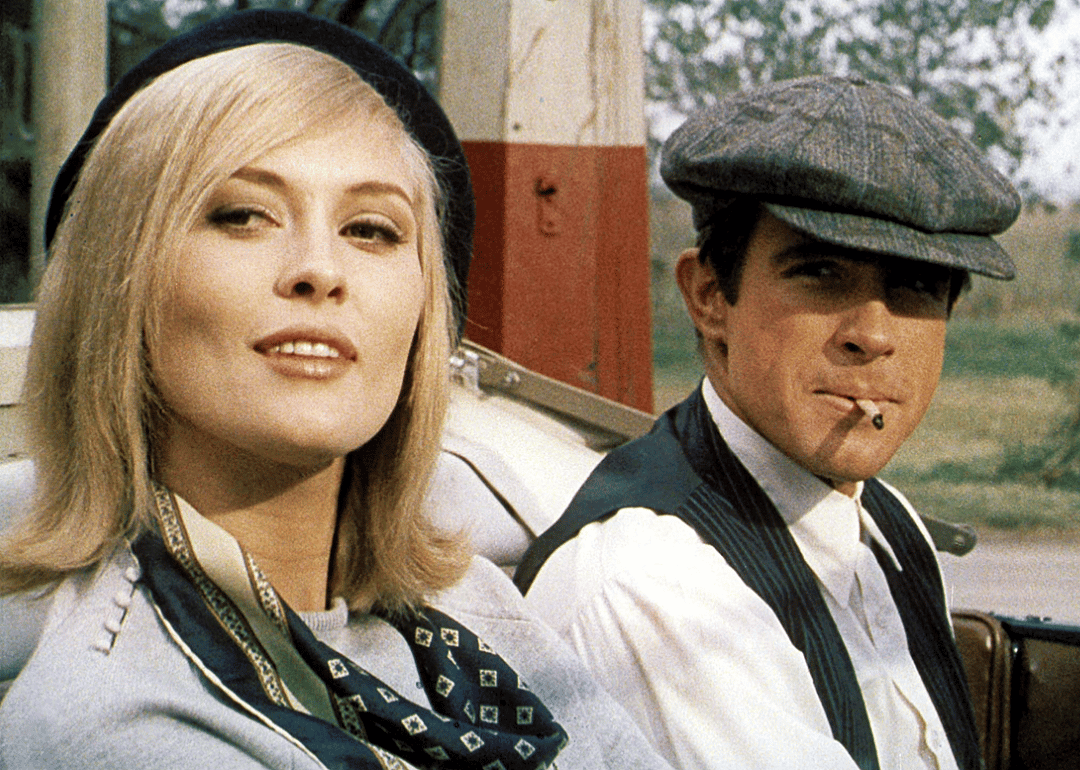 Warren Beatty and Faye Dunaway in ‘Bonnie and Clyde’.