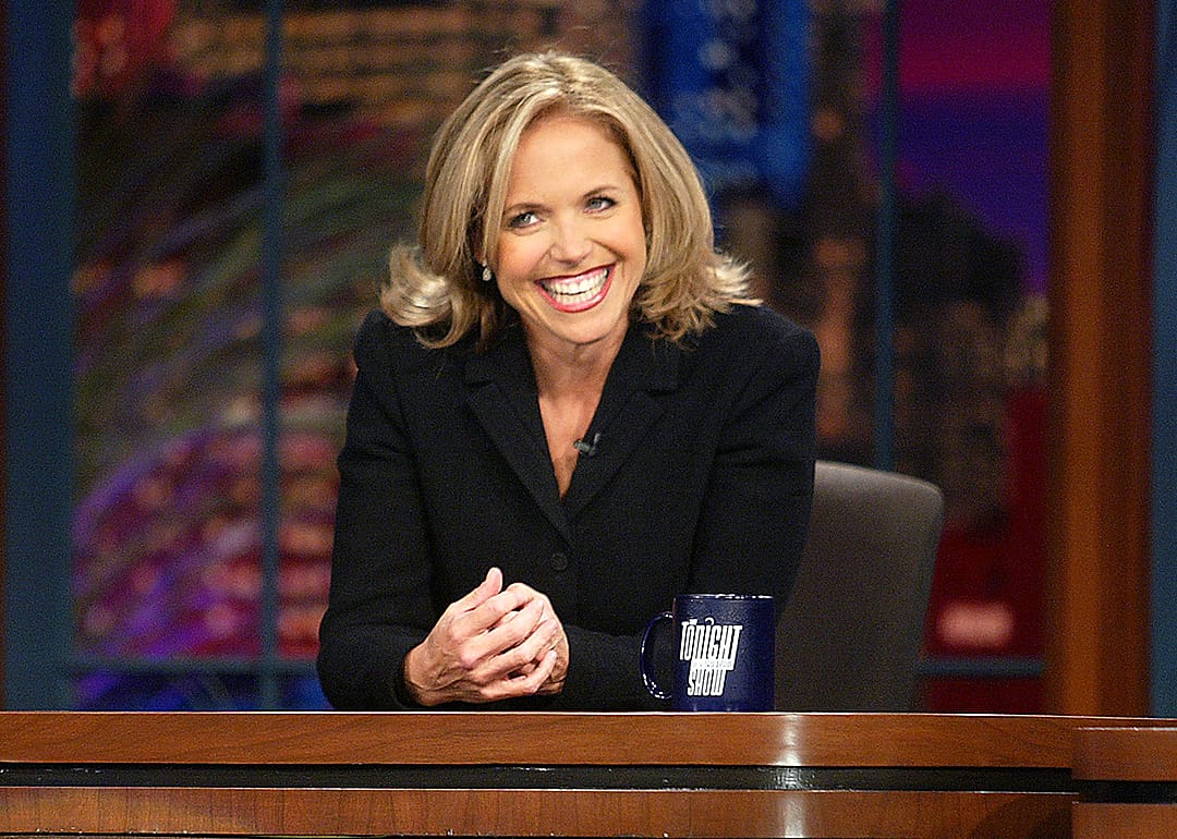 Katie Couric appears on The Tonight Show with Jay Leno.