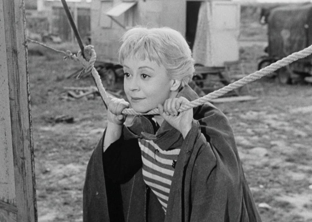 Giulietta Masina in a scene from ‘The Road’