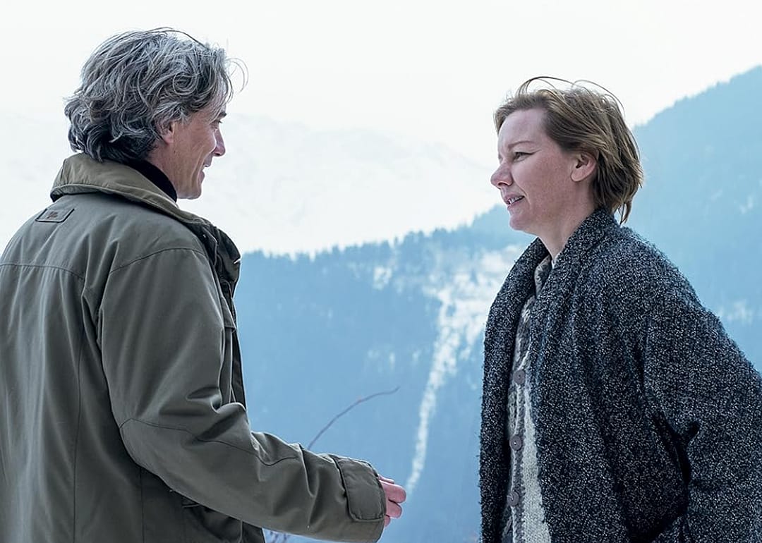 Swann Arlaud and Sandra Hüller in ‘Anatomy of a Fall’.