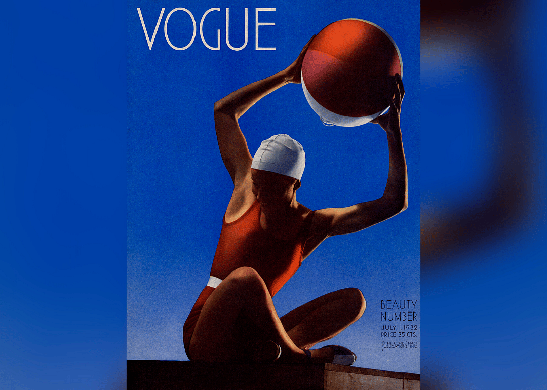 1932: American Vogue published its first cover with a color photograph