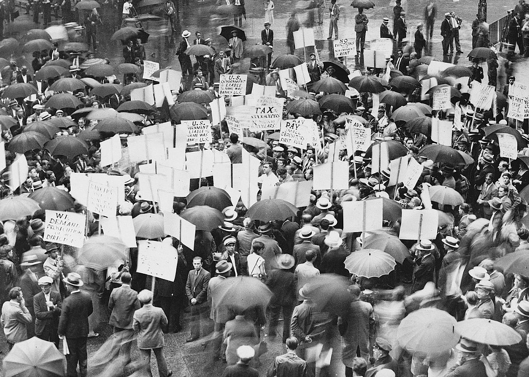 Protest at the Bank of the United States