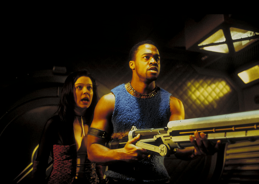 Melyssa Ade and Derwin Jordan in “Jason X”.