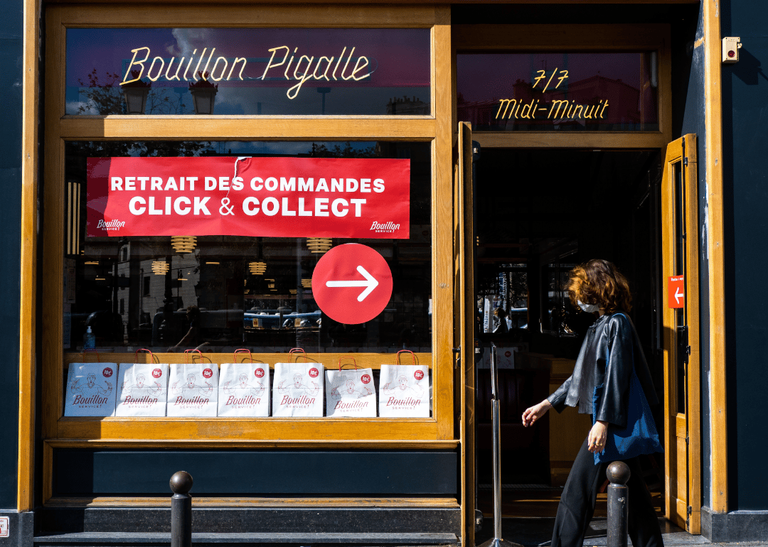 Traditional takeaway in Paris