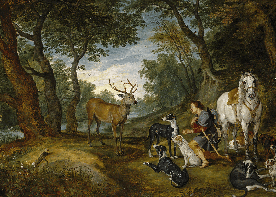 Seventh century: St. Hubert breeds his hounds