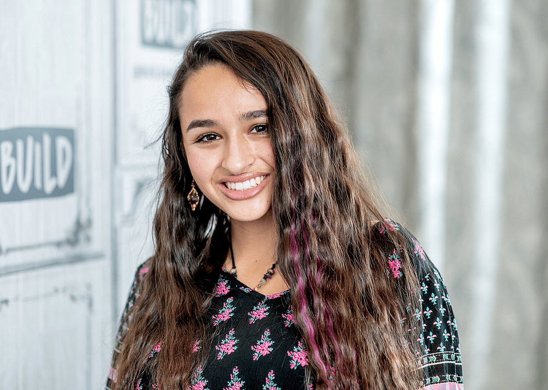 Jazz Jennings poses at Build Studios.