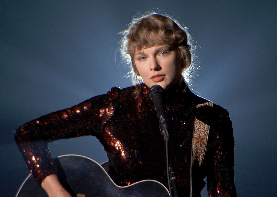 Taylor Swift performs onstage