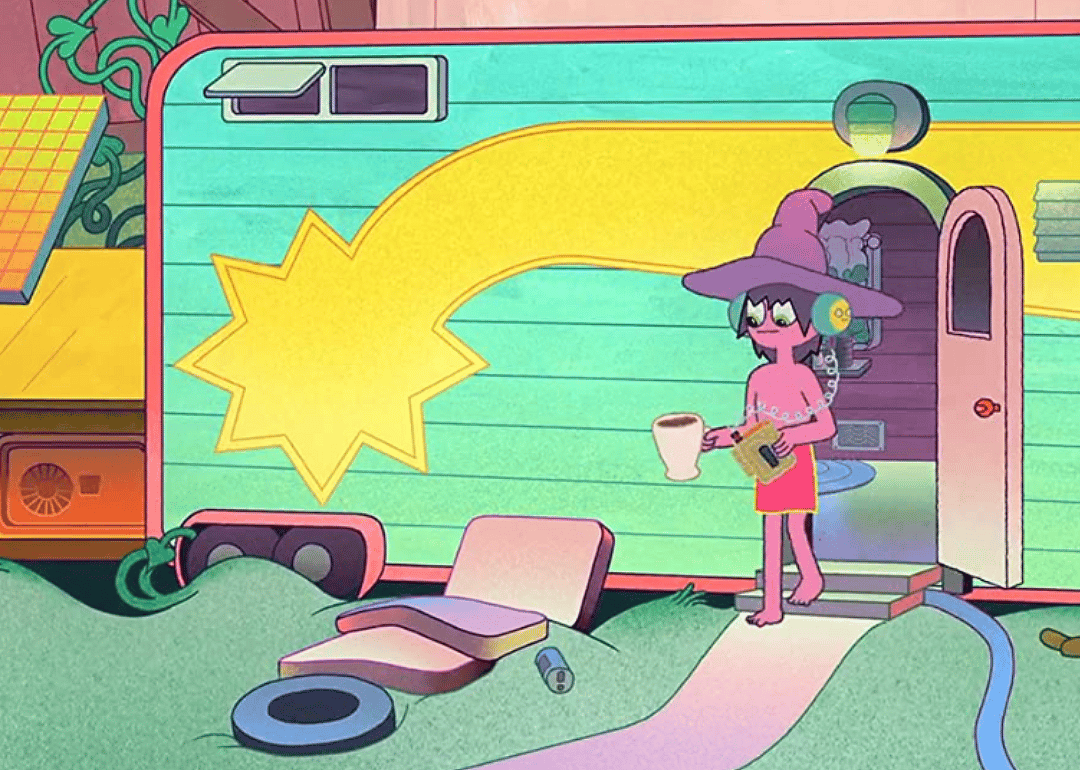 Animated still from ‘The Midnight Gospel’