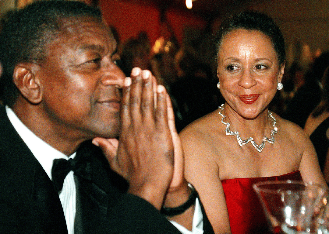 Bob and Sheila Johnson at benefit