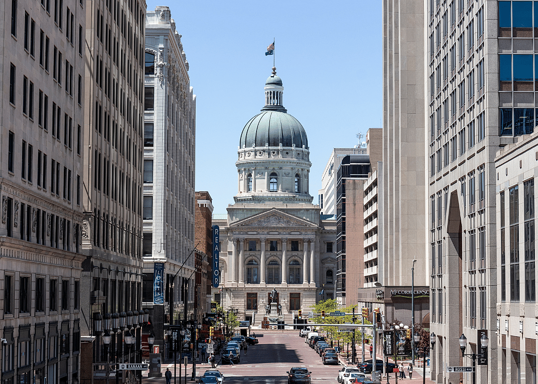 Indiana State House and Capitol Dome.
