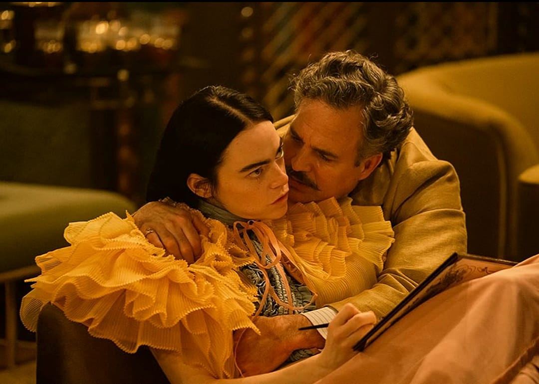 Mark Ruffalo and Emma Stone in ‘Poor Things’.