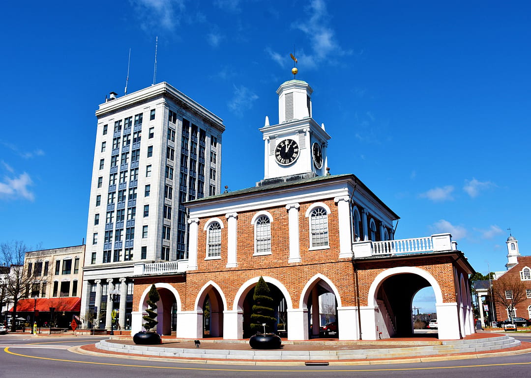 Historic Market House in downtown Fayetteville.
