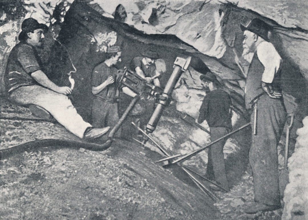 Gold mining in the 1920s.