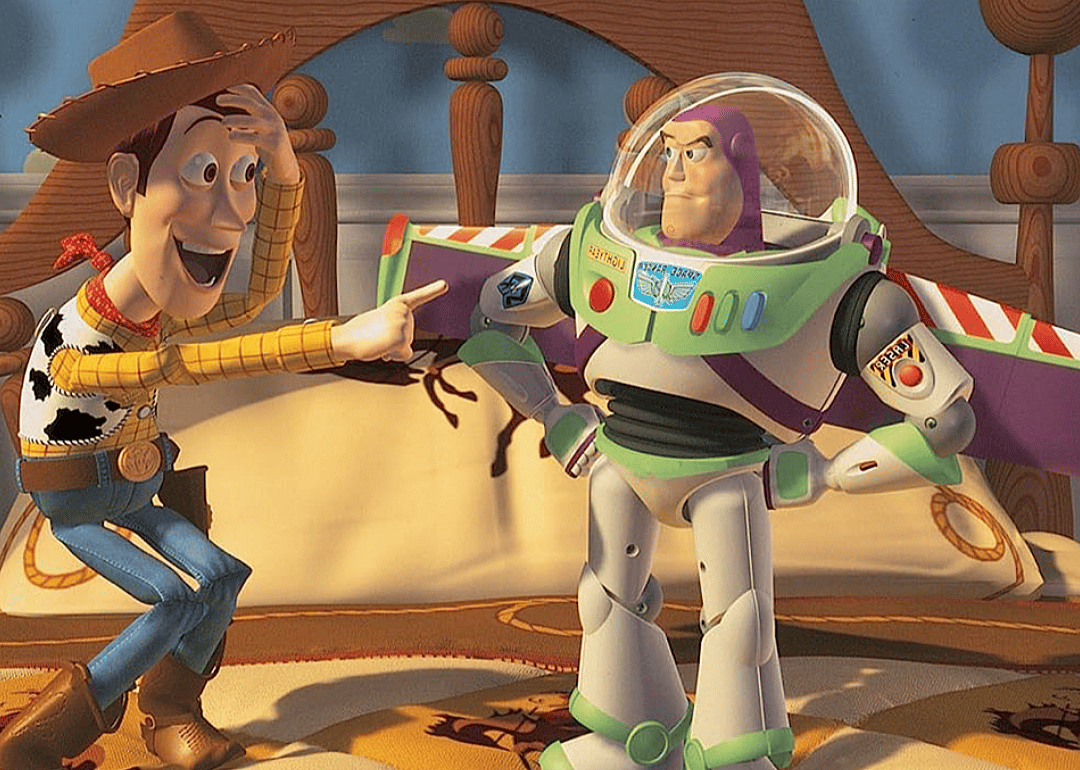 Tom Hanks and Tim Allen in ‘Toy Story’.