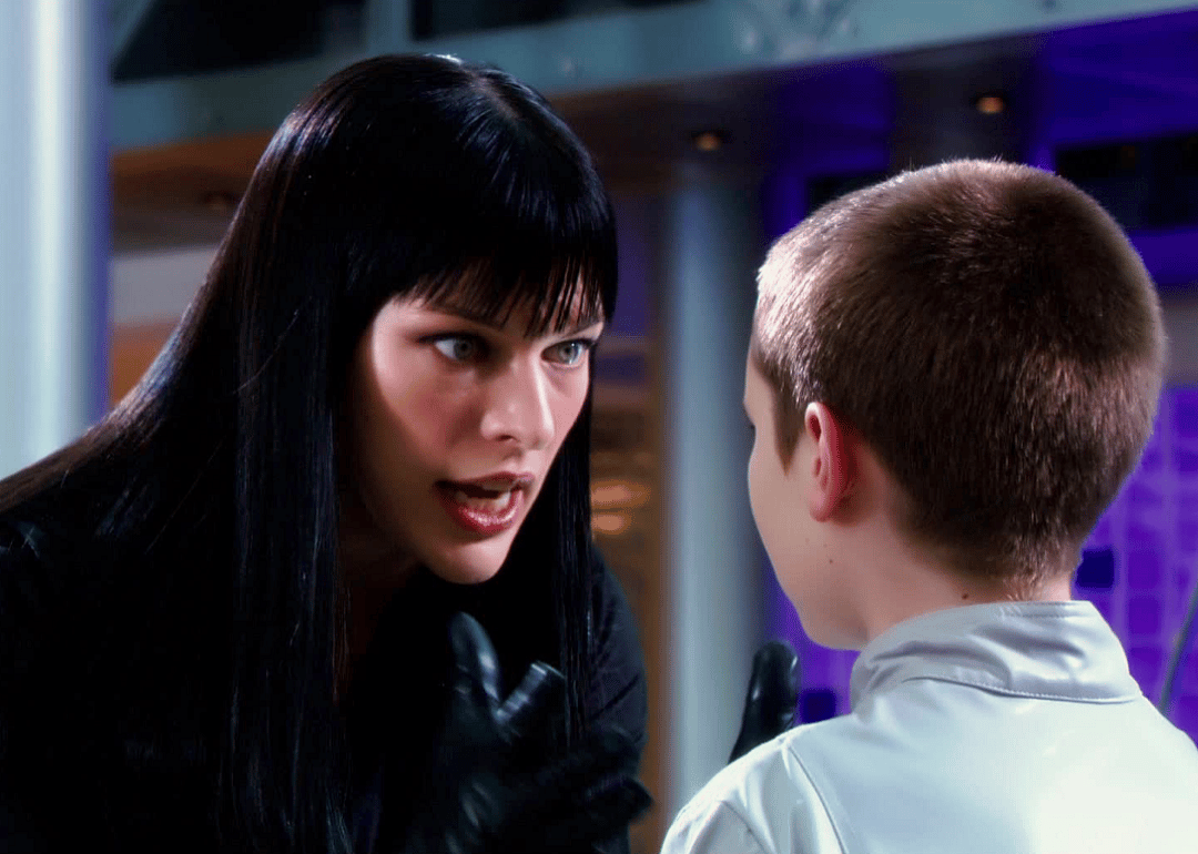 Milla Jovovich and Cameron Bright in ‘Ultraviolet’.