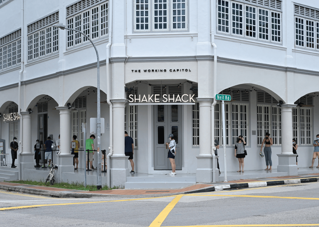 Waiting for to-go in Singapore