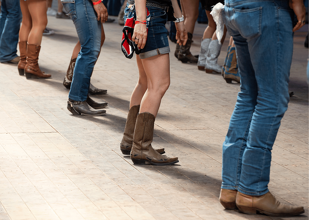 Country line dancing