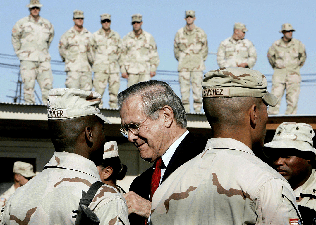 2005: Rumsfeld announces troop reduction