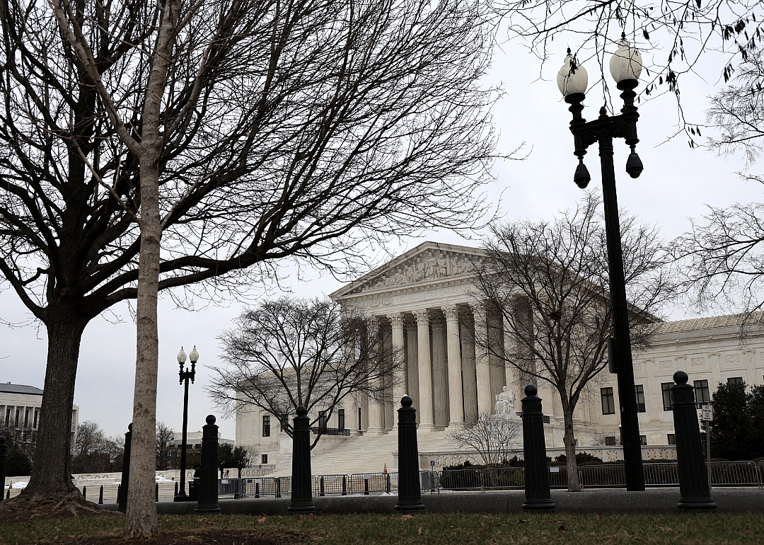 U.S. Supreme Court on a cold day in January, 2022