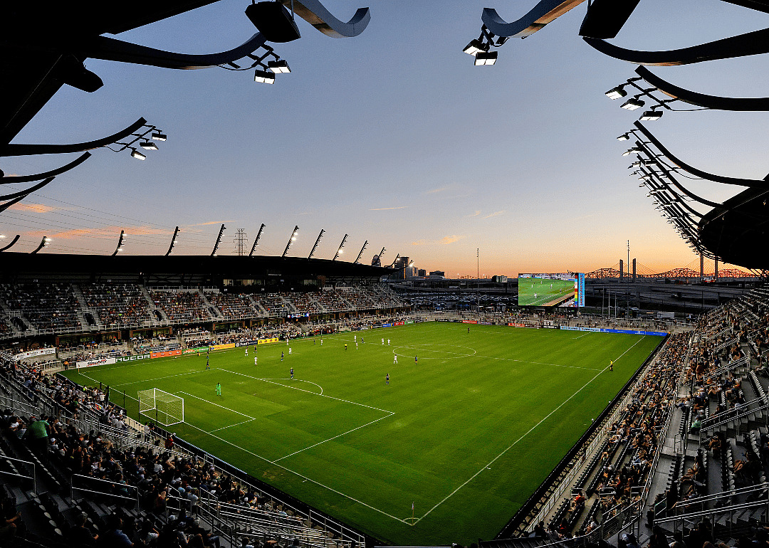 Interior of Lynn Family Stadium in Louisville, Kentucky