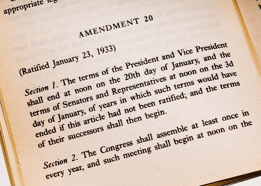 Amendment XX: Presidential term and succession