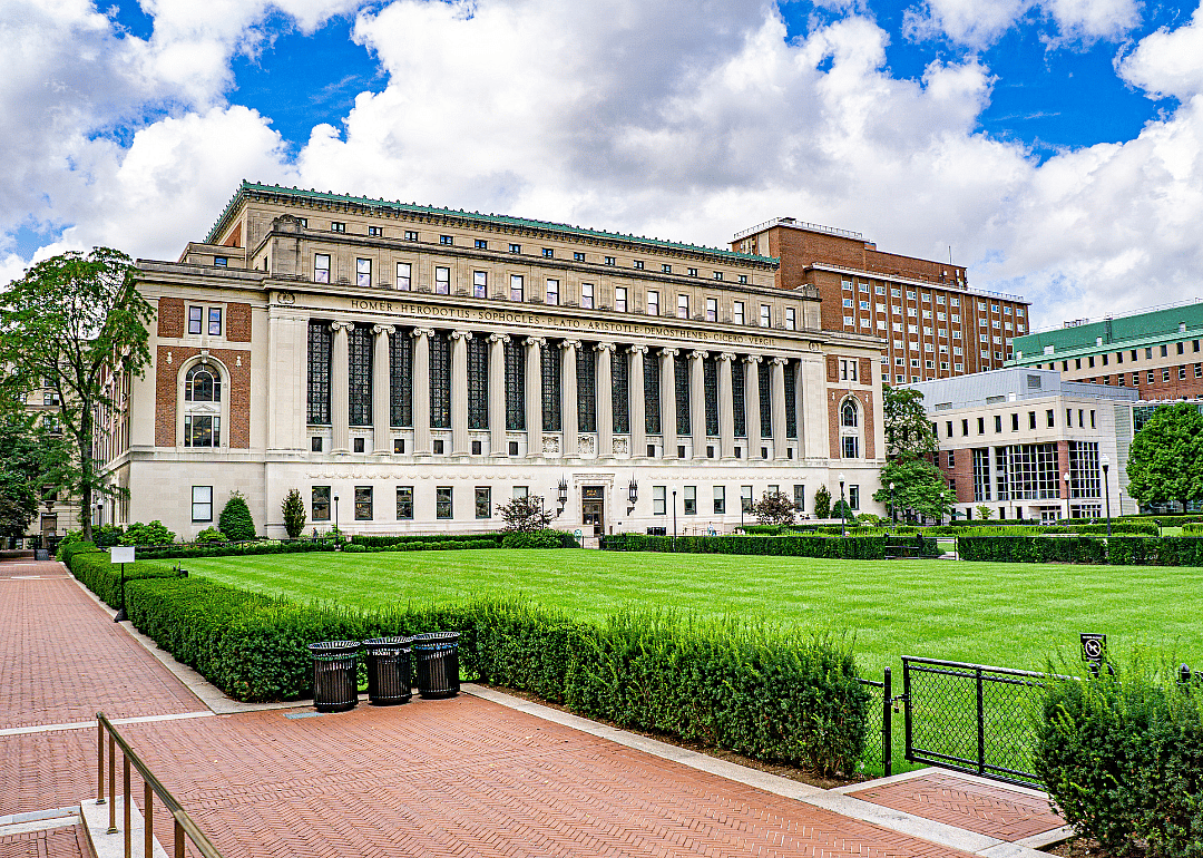 Exterior of Butler Library building at Columbia University