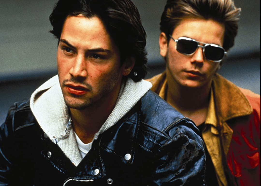 Keanu Reeves and River Phoenix in "My Own Private Idaho"