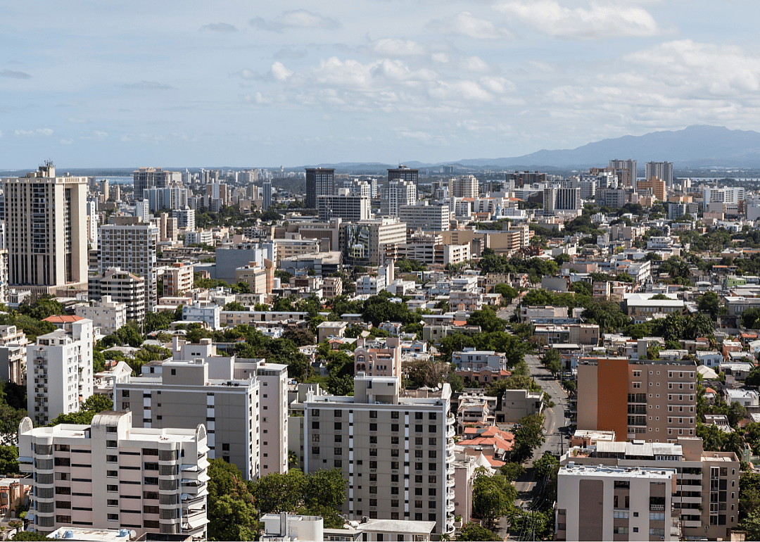 Aerial view of the city of San Juan.