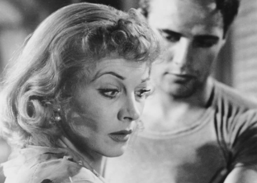 Vivien Leigh and Marlon Brando in A Streetcar Named Desire.