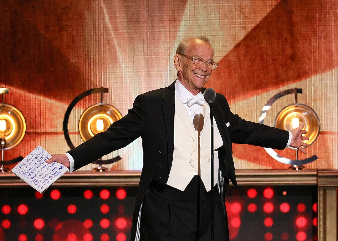 Joel Grey accepts the Special Tony Award for Lifetime Achievement in the Theatre onstage during Tony Awards at United Palace Theater on June 11, 2023 in New York City.