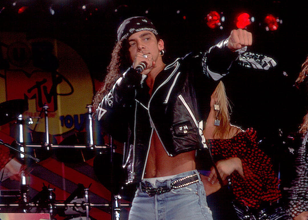 Gerardo performs at the Marcus Amphitheater.