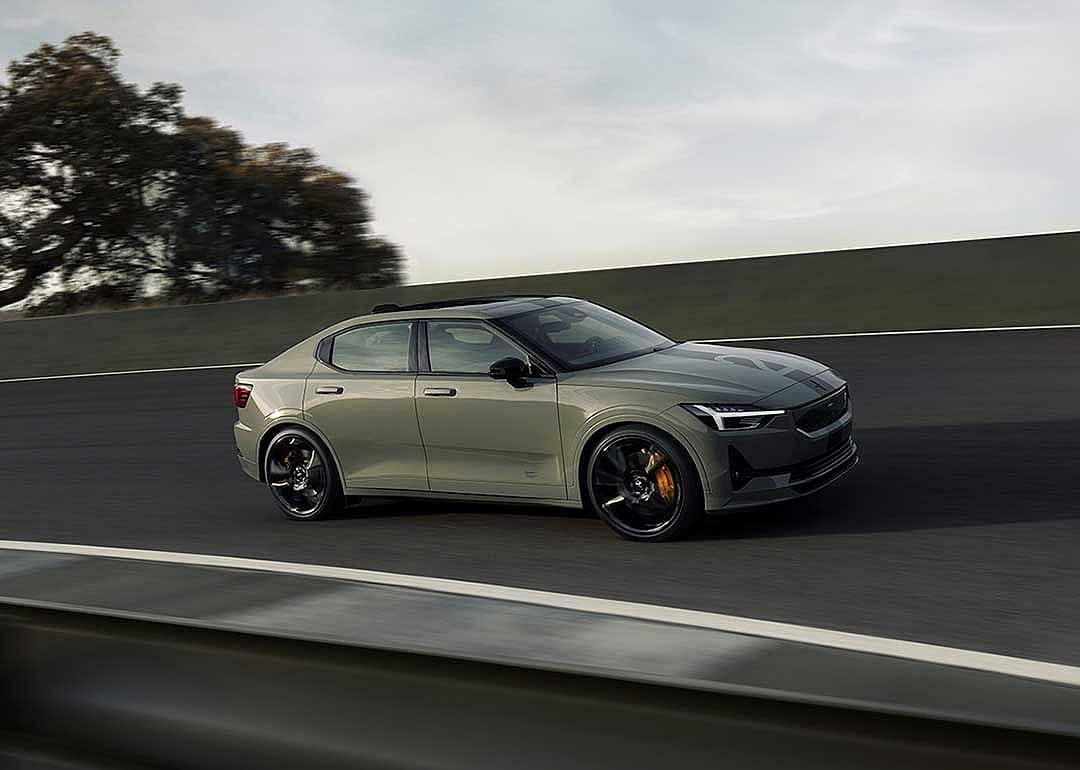 drab green polestar 2 