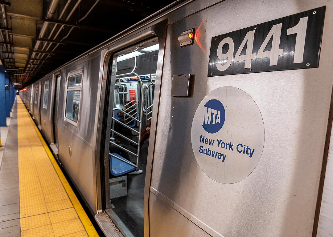 A MTA subway car in New York City