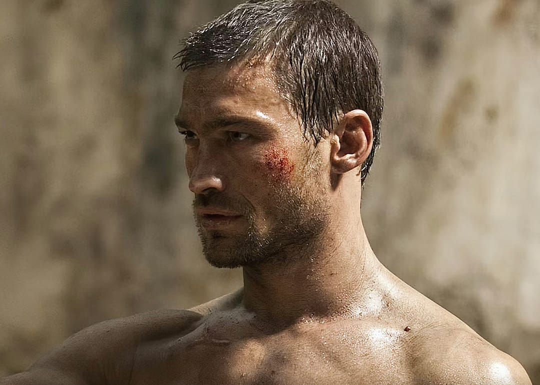 Actor Andy Whitfield as Spartacus in Season 1 of the Starz series 'Spartacus.'
