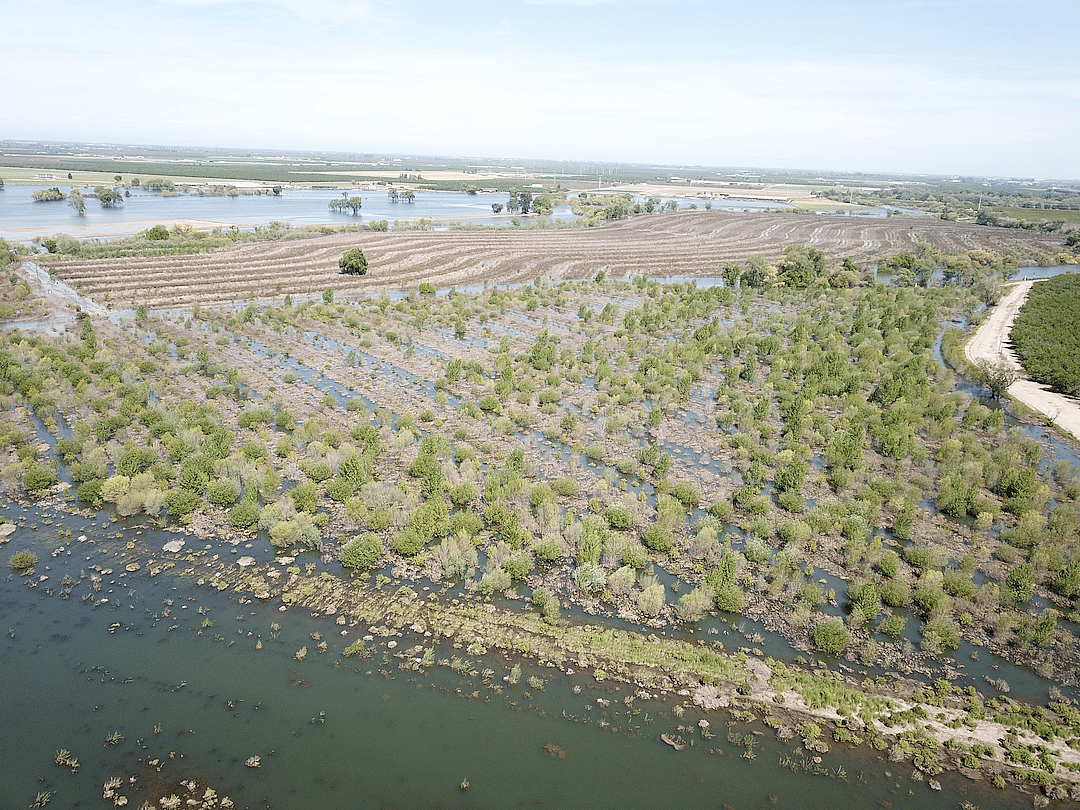 Heavy flooding in Dos Rios in April of 2023