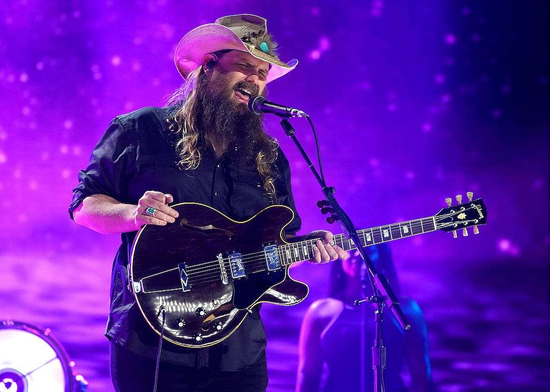 Chris Stapleton performs onstage for the 2021 CMT Music Awards.