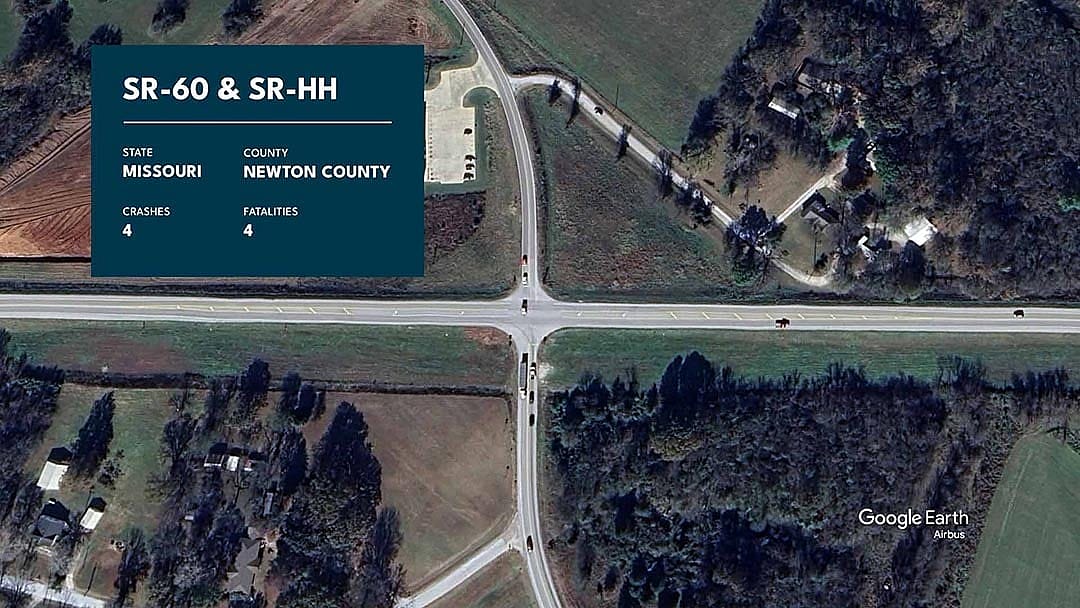 Graphic showing US-60 and SR-HH with statistics overlaid.