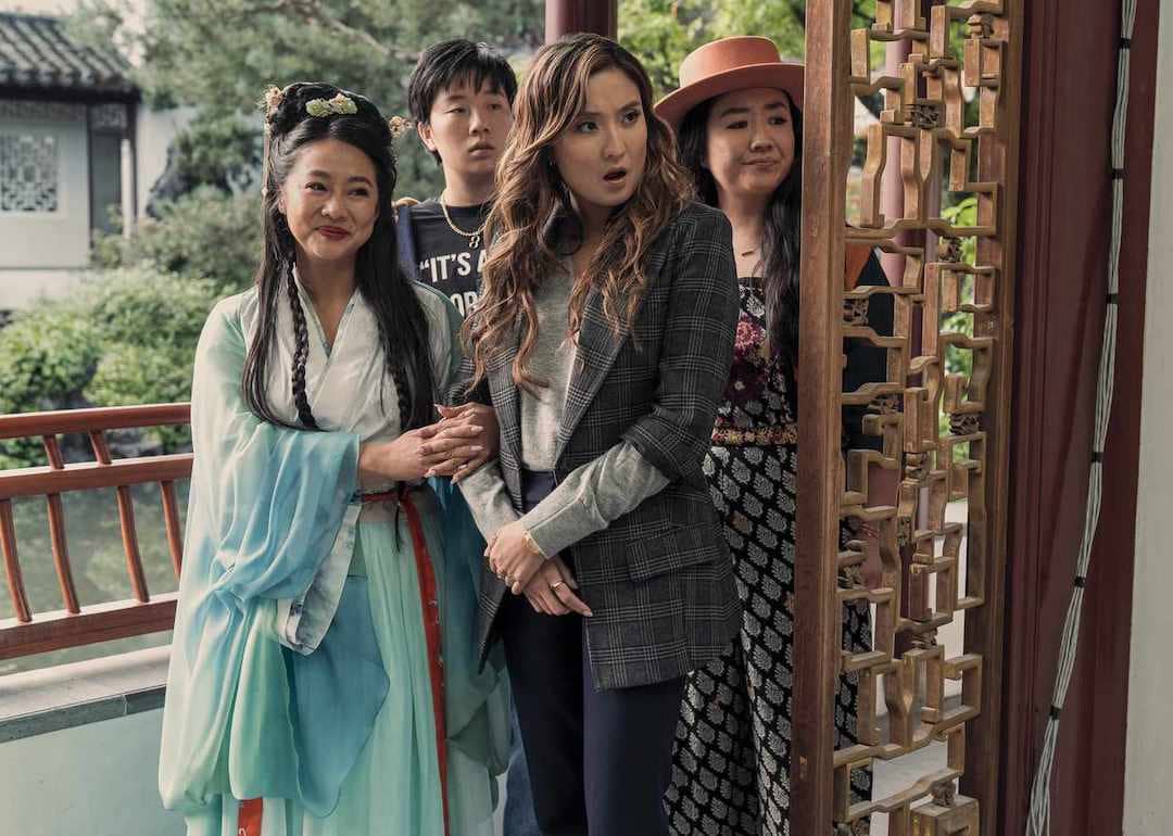 The stars of the 2023 hit movie 'Joy Ride,'  Ashley Park, Sherry Cola, Stephanie Hsu, and Sabrina Wu.