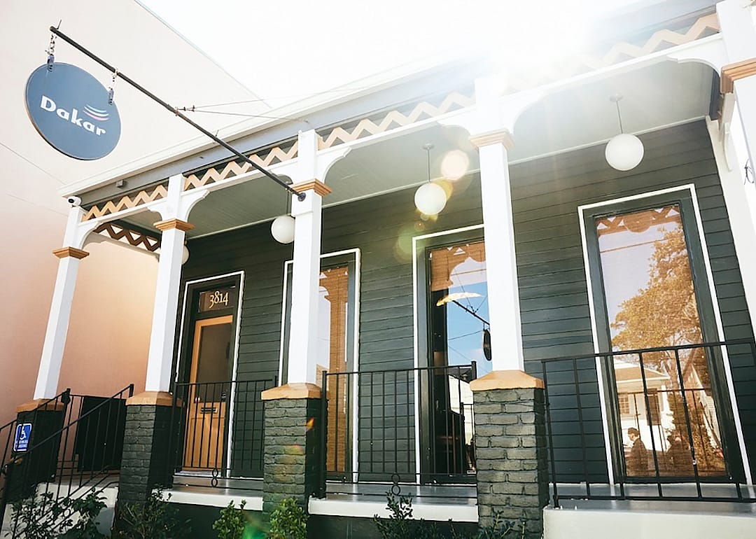 Exterior of Dakar NOLA restaurant.