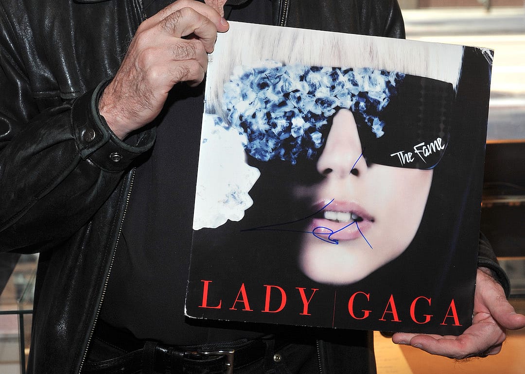 A signed copy of Lady Gaga's "The Fame" album.