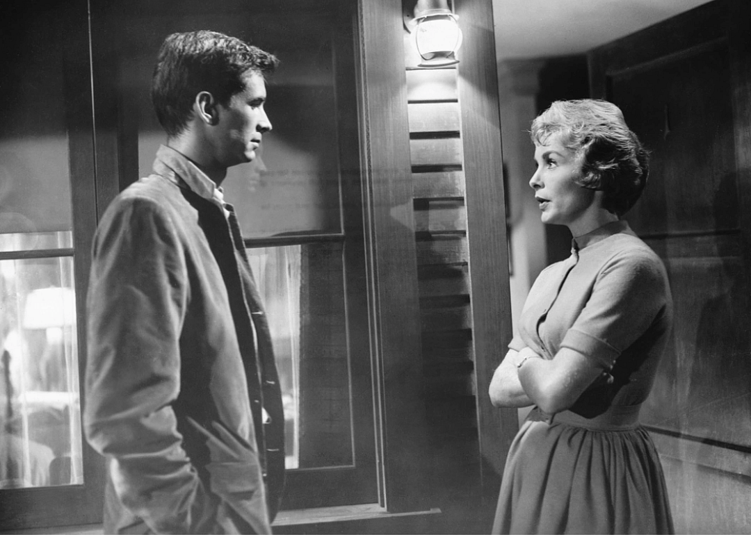 Anthony Perkins and Janet Leigh in 'Psycho'