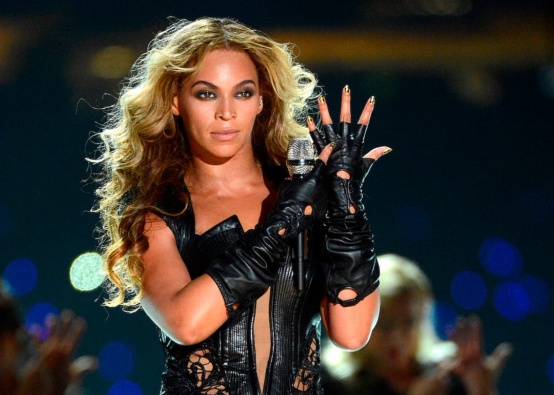 Beyoncé performs during the Pepsi Super Bowl XLVII Halftime Show at Mercedes-Benz Superdome on Feb. 3, 2013, in New Orleans, Louisiana.