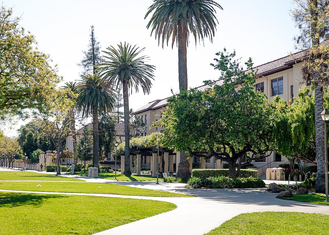 Campus of Santa Clara University (SCU), a private Jesuit university in Santa Clara, California.