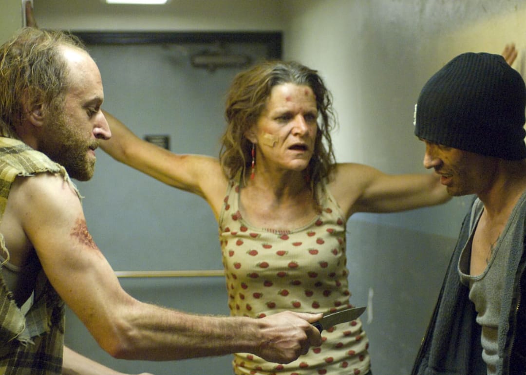 Dale Dickey with David Ury and Charles Baker in a scene from 'Breaking Bad'