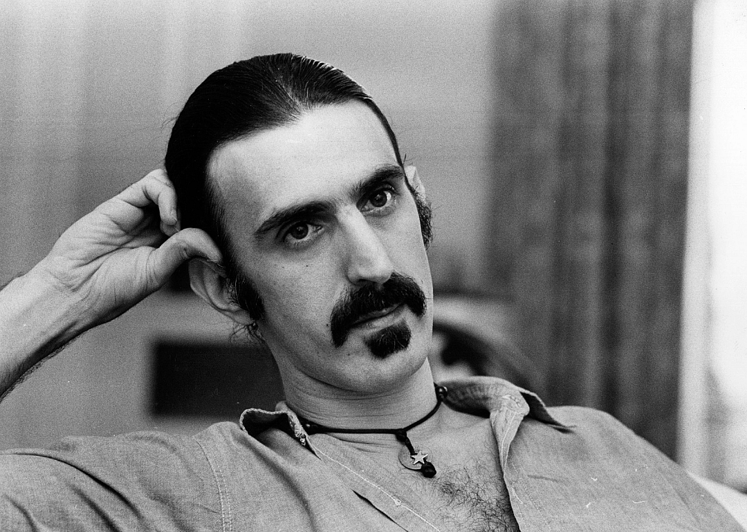Portrait of Frank Zappa.