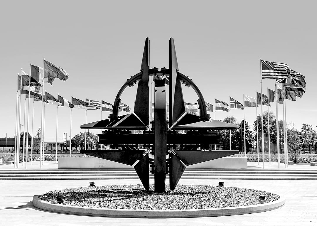 1949: NATO established to counter Soviet Union