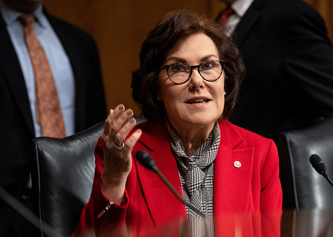 Senator Jacky Rosen speaks in a hearing.