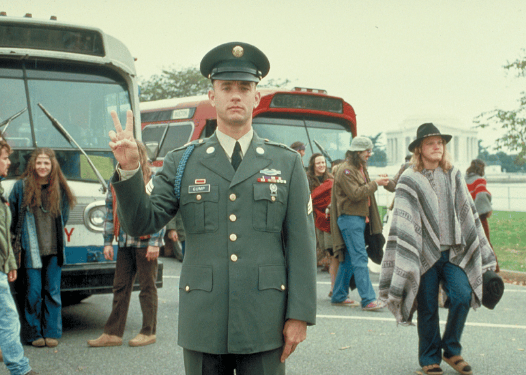 Tom Hanks in a scene from ‘Forrest Gump’.