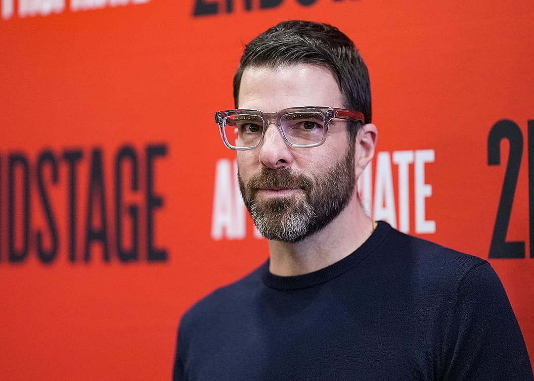 Zachary Quinto attends the "Appropriate" Broadway opening night.