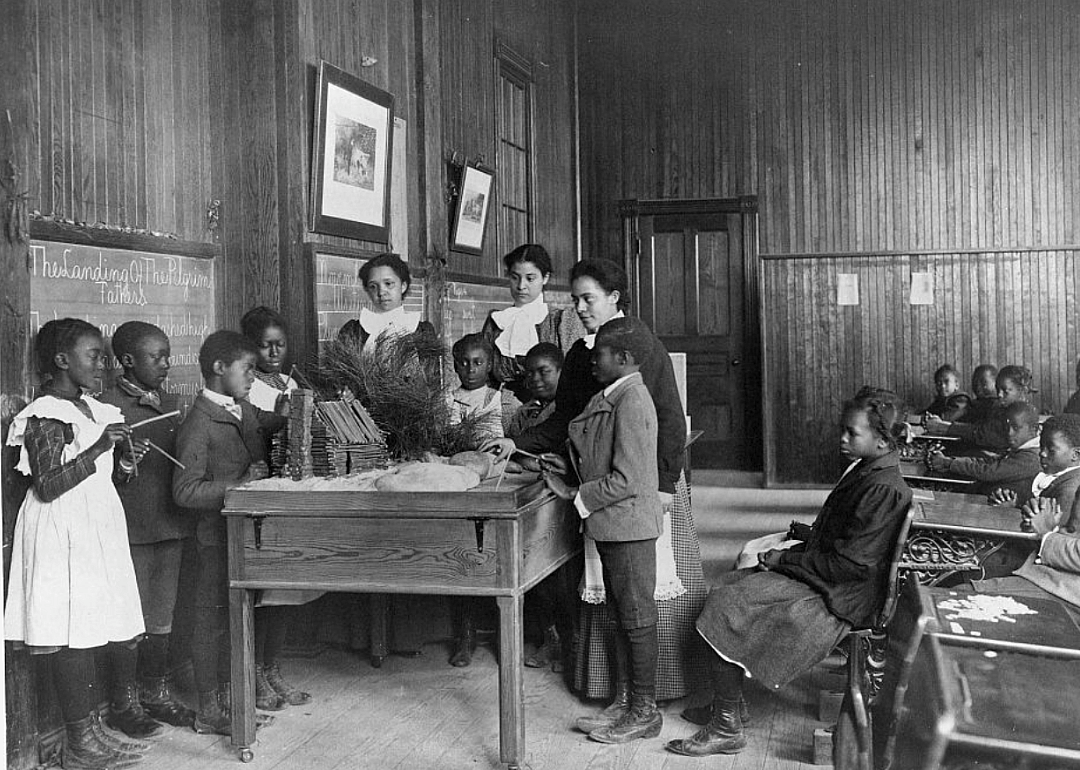 1896: School segregation begins